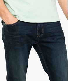 jean homme straight stretch en polyester recycle bleu8532401_2