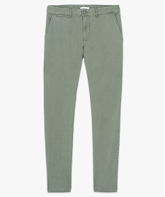 pantalon homme chino coupe slim vert pantalons de costume8535501_4