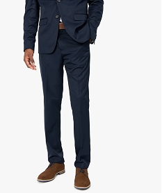 GEMO Pantalon de costume homme coupe ajustée Bleu