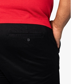 pantalon homme grande taille chino en stretch coupe straignt noir8536201_2