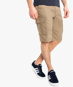 bermuda homme multipoches en coton leger beige shorts et bermudas8538601_1