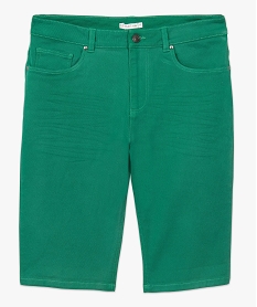 bermuda homme en toile 5 poches vert shorts et bermudas8539401_4