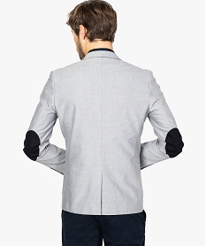 veste de costume homme en coton avec coudieres gris vestes de costume8540401_3