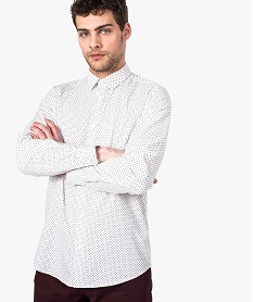 GEMO Chemise homme coupe regular à petit motifs all over Imprimé