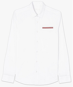 chemise homme coupe slim avec detail raye blanc8545001_4