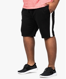 short molletonne homme avec bandes contrastantes noir8546901_1