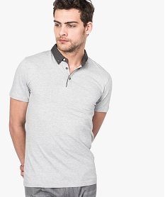 polo homme en jersey de coton a col chemise imprime8549801_1