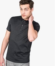 polo homme en jersey de coton a col chemise imprime polos8549901_1