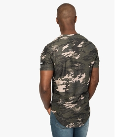 tee-shirt homme imprime camouflage a manches courtes imprime8556401_3
