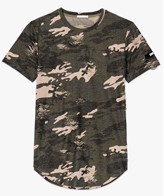 tee-shirt homme imprime camouflage a manches courtes imprime8556401_4