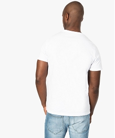 tee-shirt homme avec motif camouflage sur lavant blanc tee-shirts8557101_3