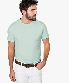tee-shirt homme regular a manches courtes en coton bio vert tee-shirts8558401_1