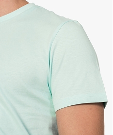 tee-shirt homme regular a manches courtes en coton bio vert tee-shirts8558401_2