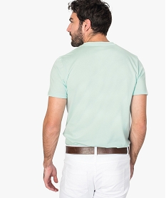tee-shirt homme regular a manches courtes en coton bio vert tee-shirts8558401_3