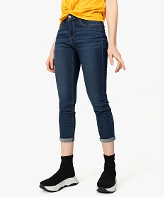GEMO Jean femme skinny 78e en stretch Bleu