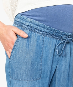 pantalon de grossesse en lyocell bleu8588301_2