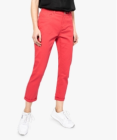 GEMO Jean femme skinny 78ème rouge standard