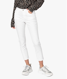 GEMO Jean femme skinny 78ème Blanc