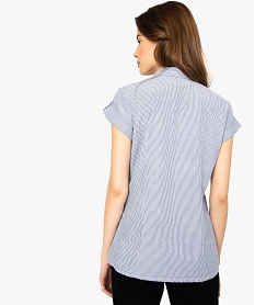 chemise femme a manches courtes imprimee imprime chemisiers8594501_3