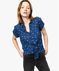 GEMO Chemise femme imprimée à manches courtes Imprimé