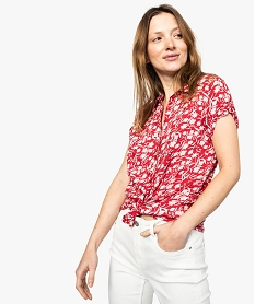 GEMO Chemise femme imprimée à manches courtes Imprimé