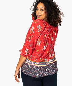 tunique femme imprimee a decollete smocks imprime chemisiers et blouses8600401_3