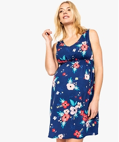 GEMO Robe de grossesse avec motifs fleuris Imprimé