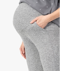 pantalon de grossesse jogger en maille douce gris8610501_2