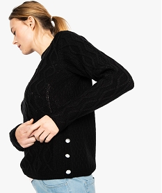 MANTEAU CHOCOLAT PULL NOIR