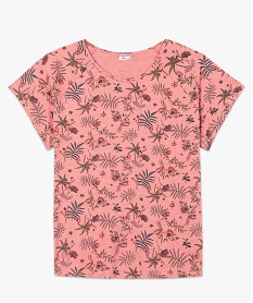 tee-shirt femme imprime fleuri a manches raglan imprime tee shirts tops et debardeurs8628901_1