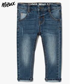 GEMO Pantalons jean en polyester recyclé Gris