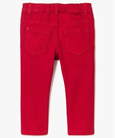 pantalon bebe garcon en coton stretch coupe slim fit rouge8644401_2
