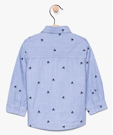ensemble bebe garcon (2 pieces)   chemise a motifs et tee-shirt bleu8649501_2