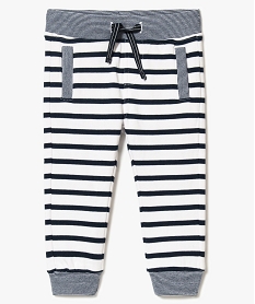 GEMO Pantalon de jogging bébé garçon à rayures marinières Imprimé