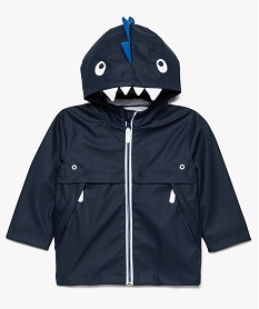 blouson impermeable bebe garcon avec capuche fantaisie bleu8652501_1