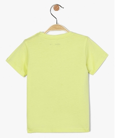 tee-shirt bebe garcon avec inscription devant jaune tee-shirts manches courtes8657401_3