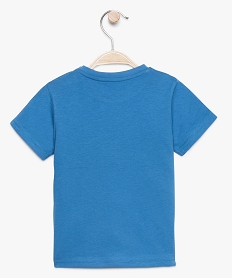 tee-shirt bebe garcon avec inscription devant bleu8657501_2