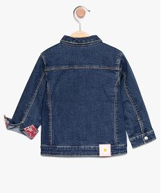 veste en jean bebe fille en polyester recycle gris8664201_2