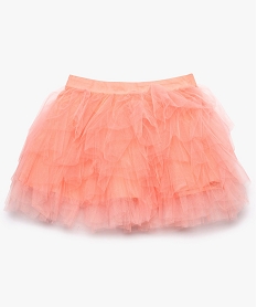 jupe bebe fille a volants en tulle avec taille elastiquee orange8665701_1