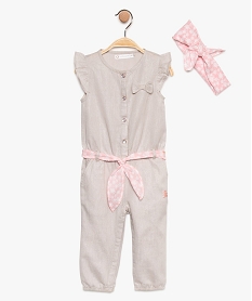GEMO Ensemble bébé fille 2 pièces - Lulu Castagnette gris standard