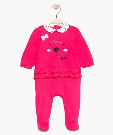 GEMO Pyjama bébé fille à volants et col claudine - Lulu Castagnette rose standard