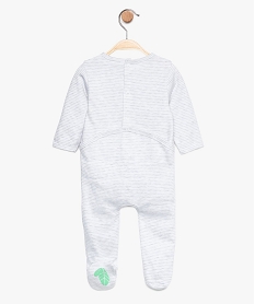 pyjama bebe raye a motif fantaisie en coton biologique multicolore8683901_2