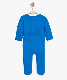pyjama bebe garcon imprime paresseux boutonne dans le dos multicolore8684201_2
