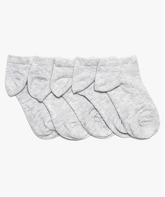 chaussettes bebe fille courtes (lot de 5) gris chaussettes8687901_1