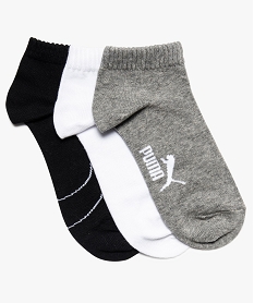 GEMO Chaussettes garçon tige courte (lot de 3) - Puma Noir