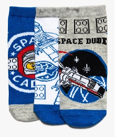 chaussettes ultra-courtes garcon avec motifs (lot de 3) - lego bleu8690801_1