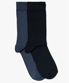 chaussettes homme unies en fils decosse (lot de 2) vert8691401_1