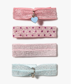 GEMO Bracelets élastiques pailletés fille (lot de 4) Rose