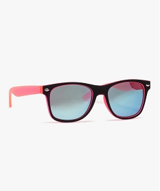 lunettes de soleil fille avec monture en plastique bicolore rose chapeaux et bonnets8701701_1