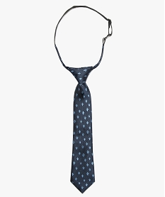cravate garcon a motifs cactus avec tour de cou elastique bleu8705901_1